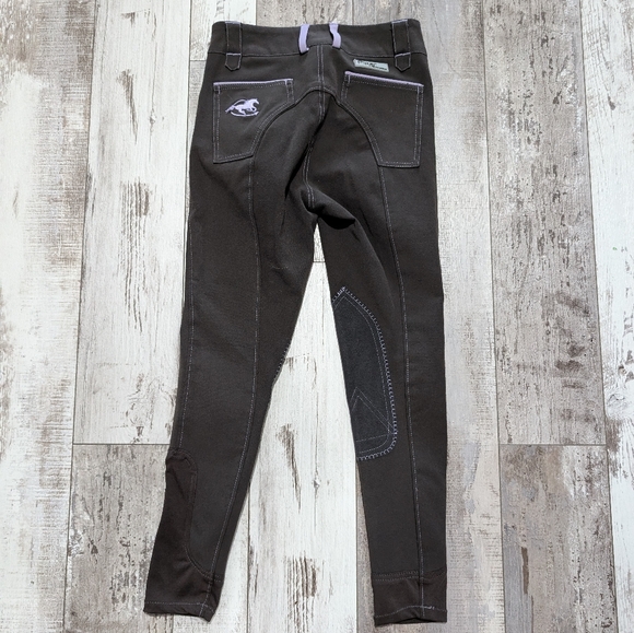 Piper Evolution Breeches by SmartPak - Knee Patch girls size 12 - Picture 6 of 8